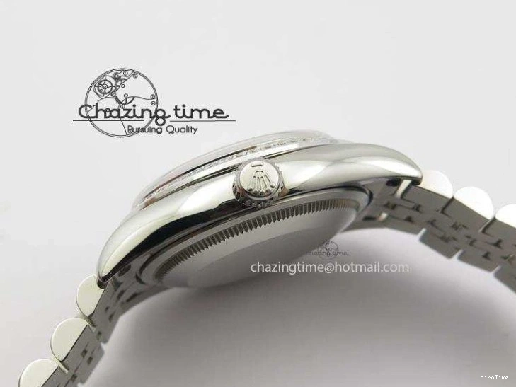 MiroTime 0216 DateJust 116234 BP Best Edition SS White MOP Dial Diamond Markers On SS Bracelet A2824 V ModernLook 3943